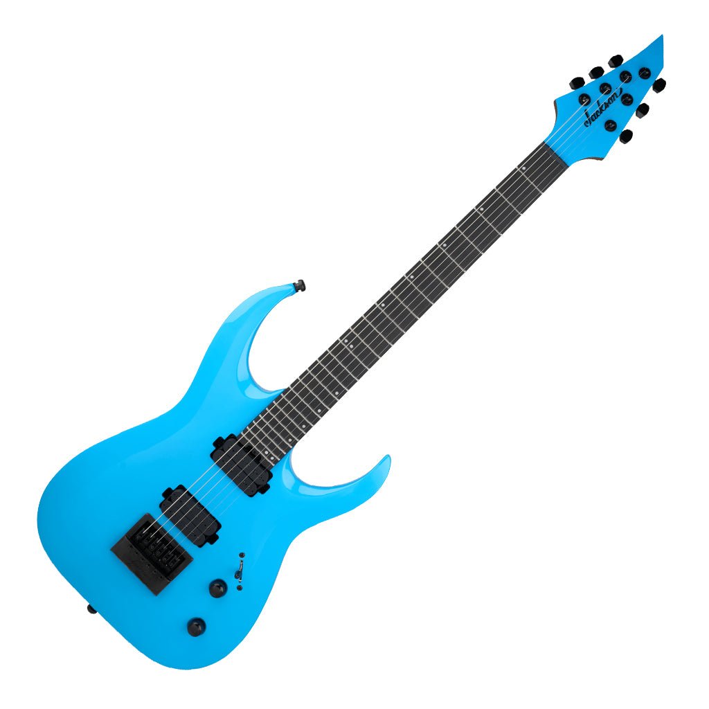 Jackson Pro Plus Series Misha Mansoor Juggernaut ET6 Electric Guitar Ebony Fingerboard Riviera Blue Electric Guitars Sky Music