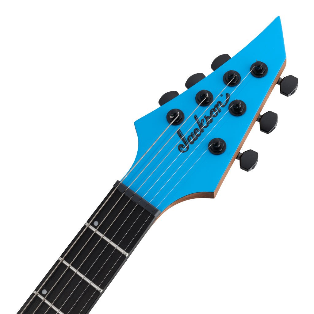 Jackson Pro Plus Series Misha Mansoor Juggernaut ET6 Electric Guitar Ebony Fingerboard Riviera Blue Electric Guitars Sky Music