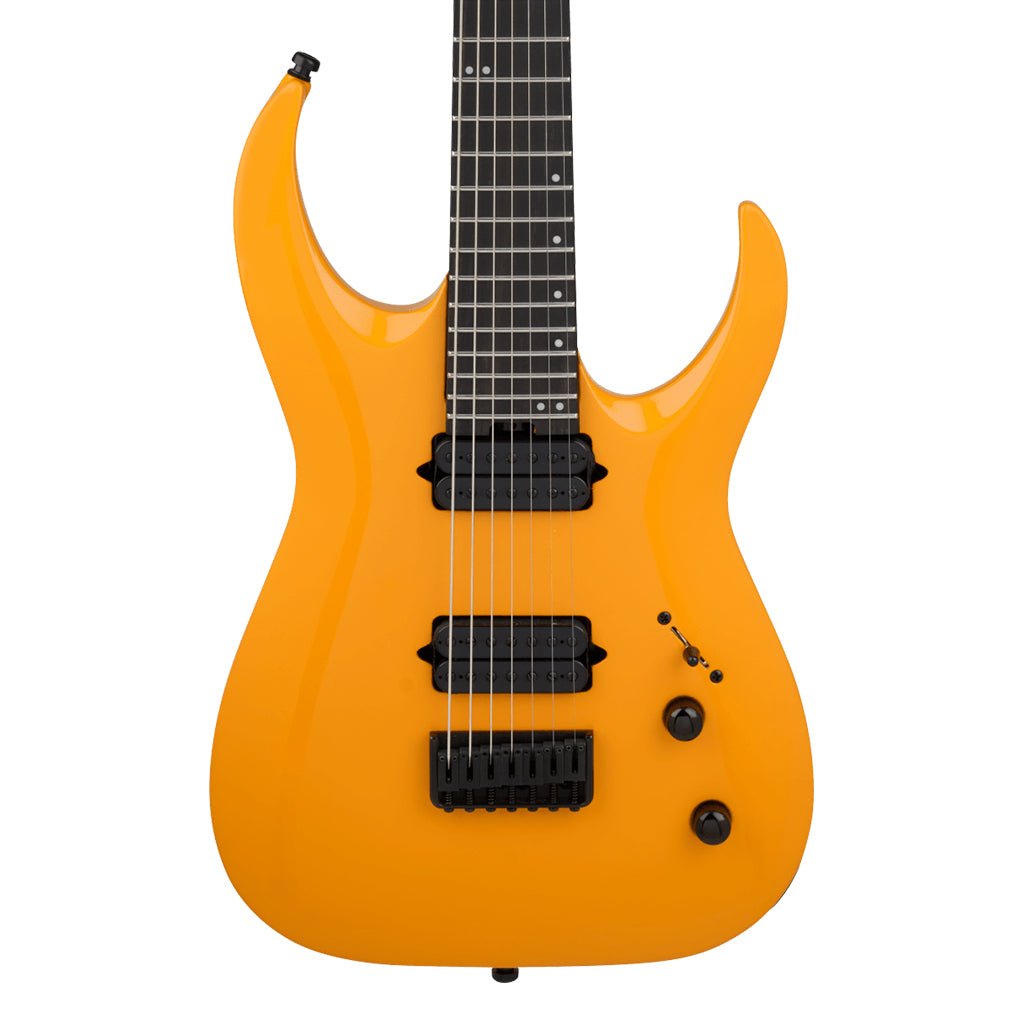 Jackson Pro Series Misha Mansoor Juggernaut HT7 Electric Guitar Ebony Fingerboard Signal Yellow Electric Guitars Sky Music