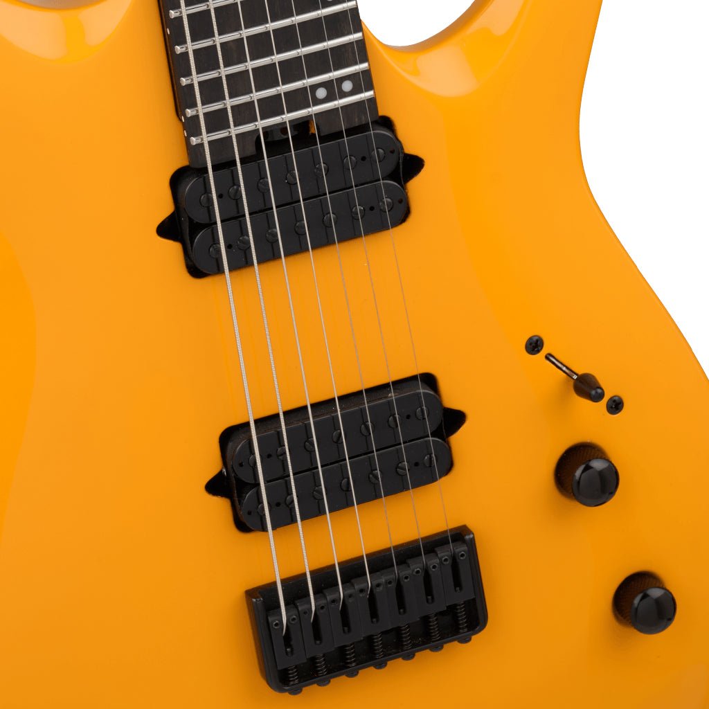 Jackson Pro Series Misha Mansoor Juggernaut HT7 Electric Guitar Ebony Fingerboard Signal Yellow Electric Guitars Sky Music