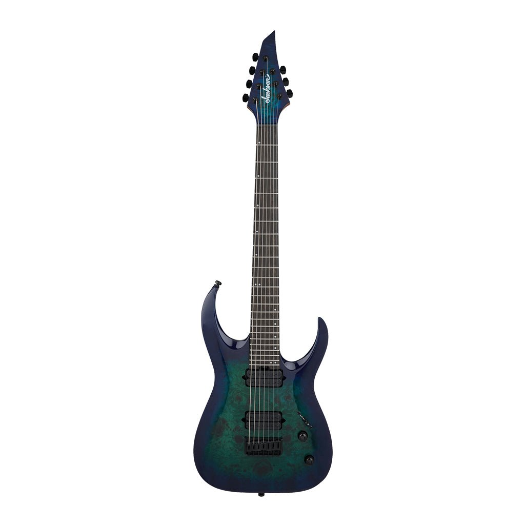 Jackson Pro Series Misha Mansoor Juggernaut HT7P Electric Guitar Ebony Fingerboard Chlorine Burst Electric Guitars Sky Music