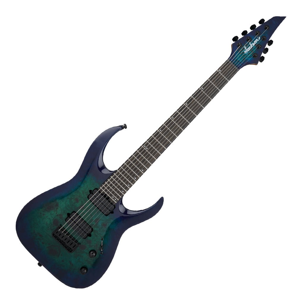 Jackson Pro Series Misha Mansoor Juggernaut HT7P Electric Guitar Ebony Fingerboard Chlorine Burst Electric Guitars Sky Music
