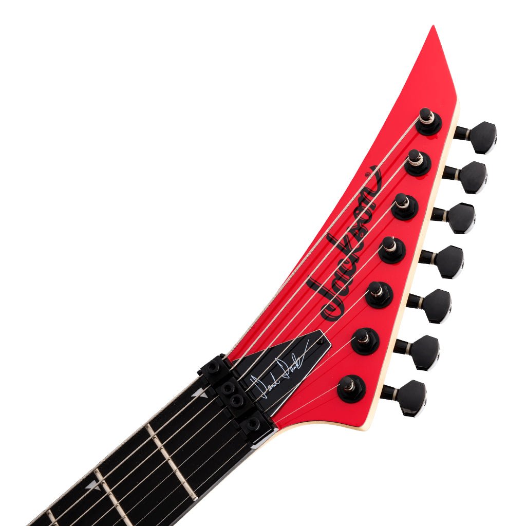 Jackson Pro Series Signature Dave Davidson Warrior WR7 Electric Guitar Ebony Fingerboard Ferrari Red Electric Guitars Sky Music