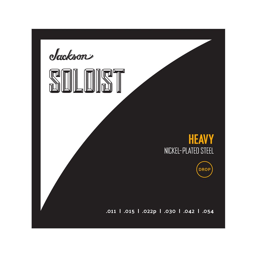 Jackson Soloist Strings Drop Heavy 011-054 Fretted Instrument Strings Sky Music