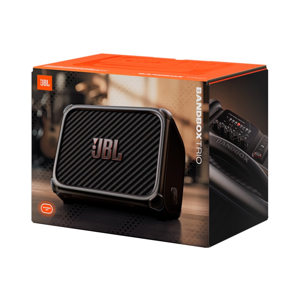 JBL BandBox Trio Portable AI-Powered Practice Amp & Speaker Electric Guitar Amplifiers Sky Music