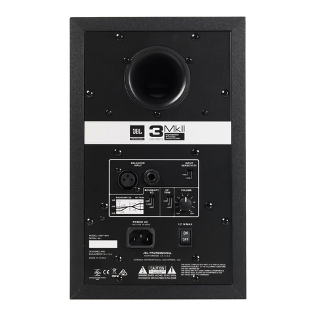 JBL LSR305MKII Studio Monitor - 5" Two-Way Powered Bi-Amp Studio Monitor Speaker Single Studio Monitors Sky Music
