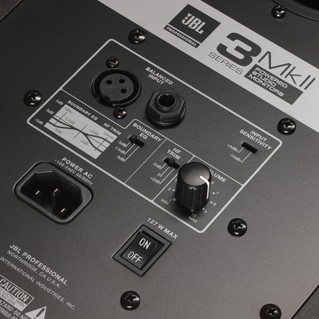 JBL LSR306MKII Studio Monitor 6.5" Two Way Powered Bi Amp Studio Monitor Speaker Single