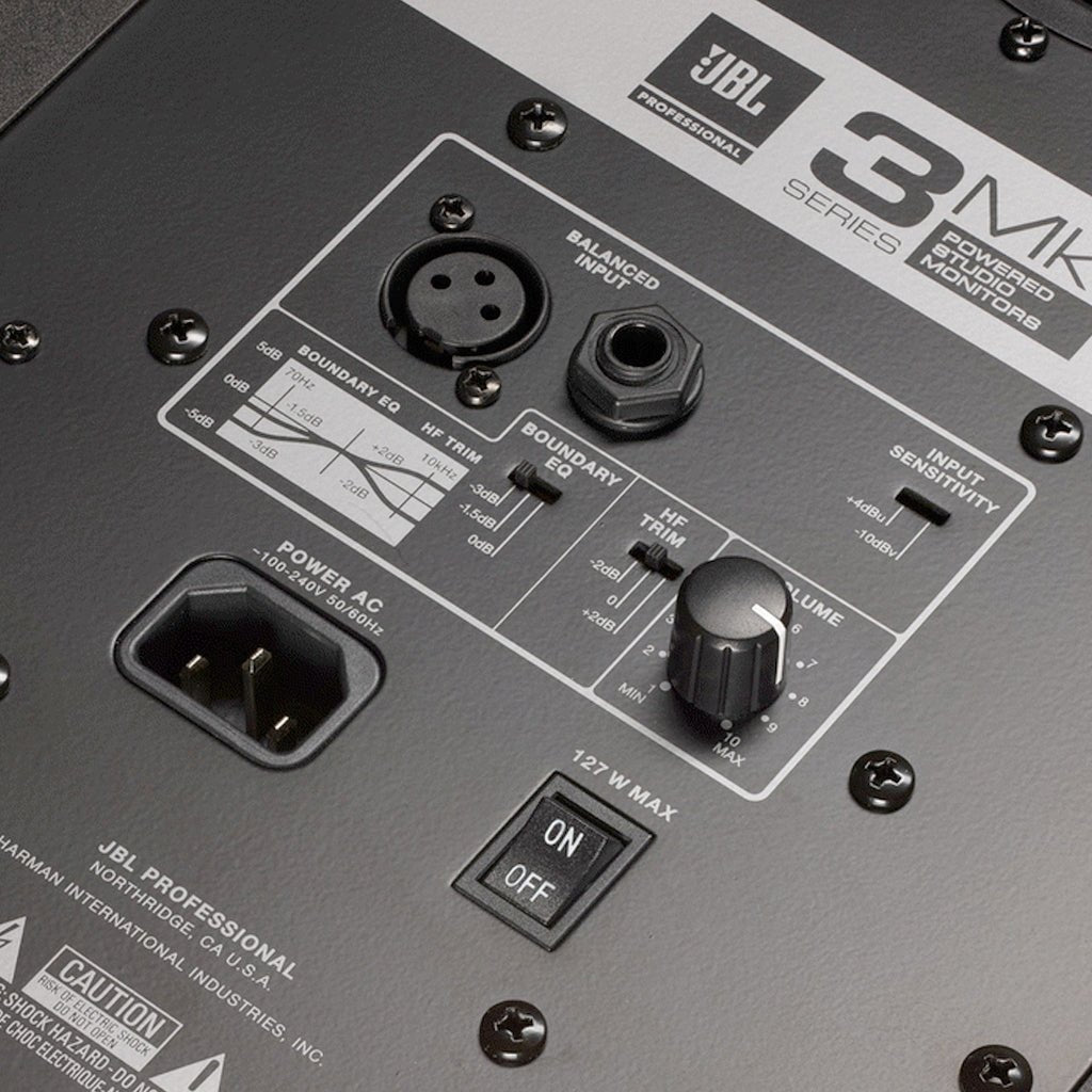 JBL LSR308MKII Studio Monitor - 8" Two-Way Powered Bi-Amp Studio Monitor Speaker Single Studio Monitors Sky Music