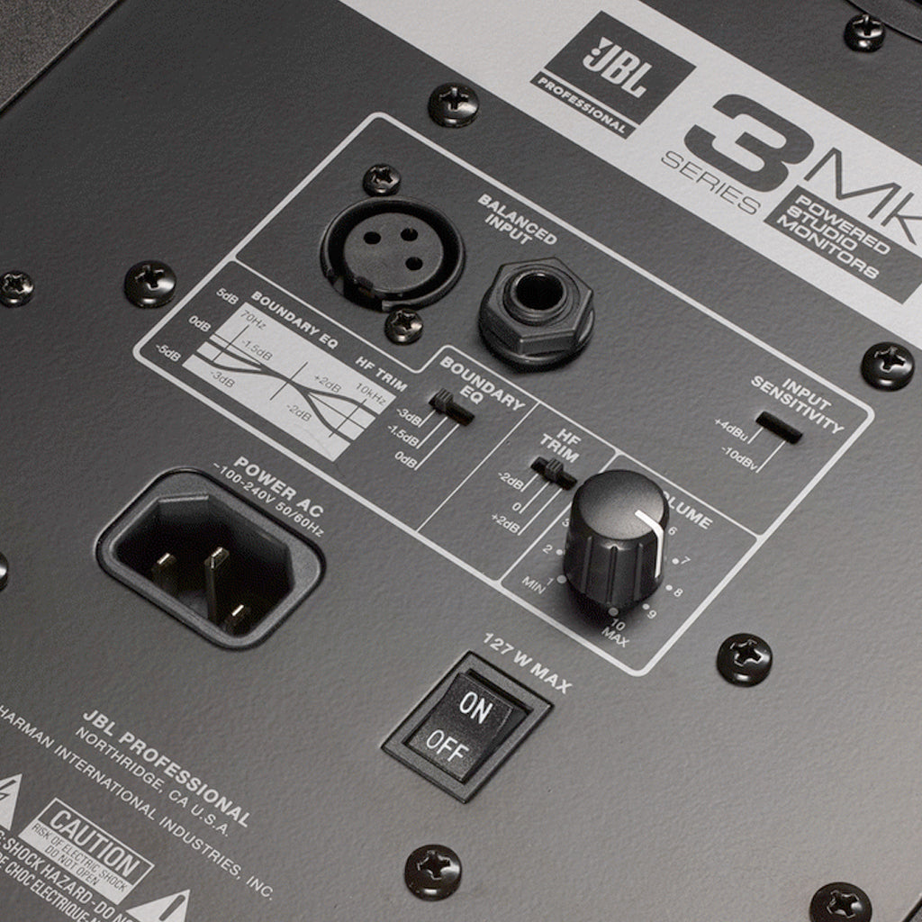 JBL LSR308MKII Studio Monitor 8 Two Way Powered Bi Amp Studio Monitor Speaker Single