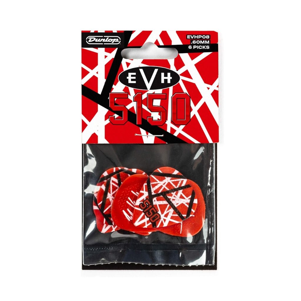 Jim Dunlop EVH 5150 Max-Grip Picks - .60mm, 6 Pack Guitar Picks Sky Music