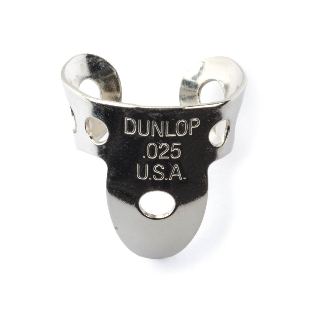 Jim Dunlop JP500 Nickel Silver Finger and Thumbpick Set - .25 inch, 5 Pack Guitar Picks Sky Music