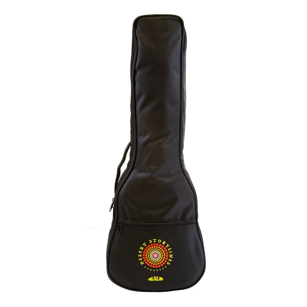 Kala Tenor Ukulele with Desert StoryLines Logo Bag - Sunburnt Country By Chantelle Mulladad Ukuleles Sky Music