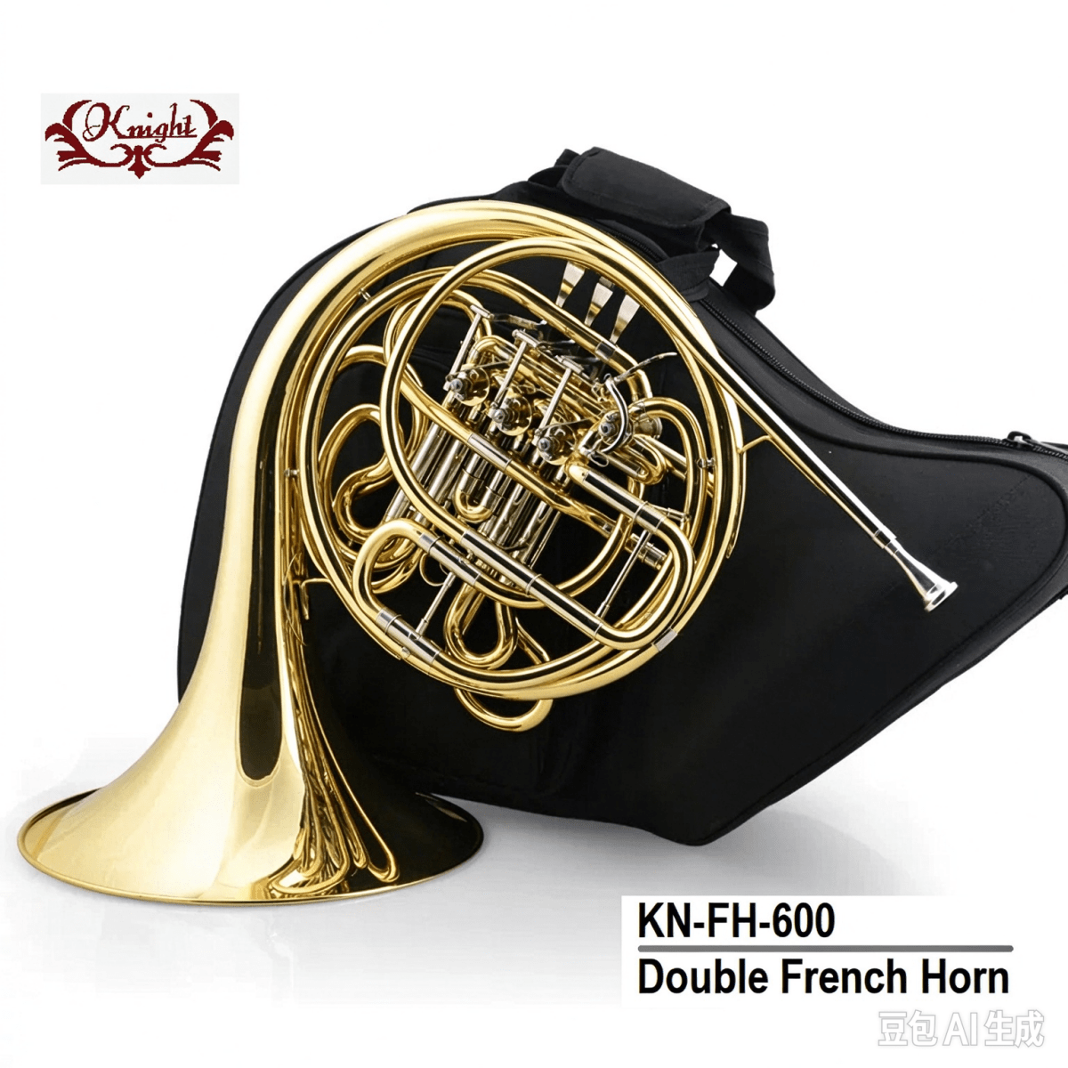 Knight Double French Horn FH-600, Key of F/Bb, with Case French Horns Sky Music