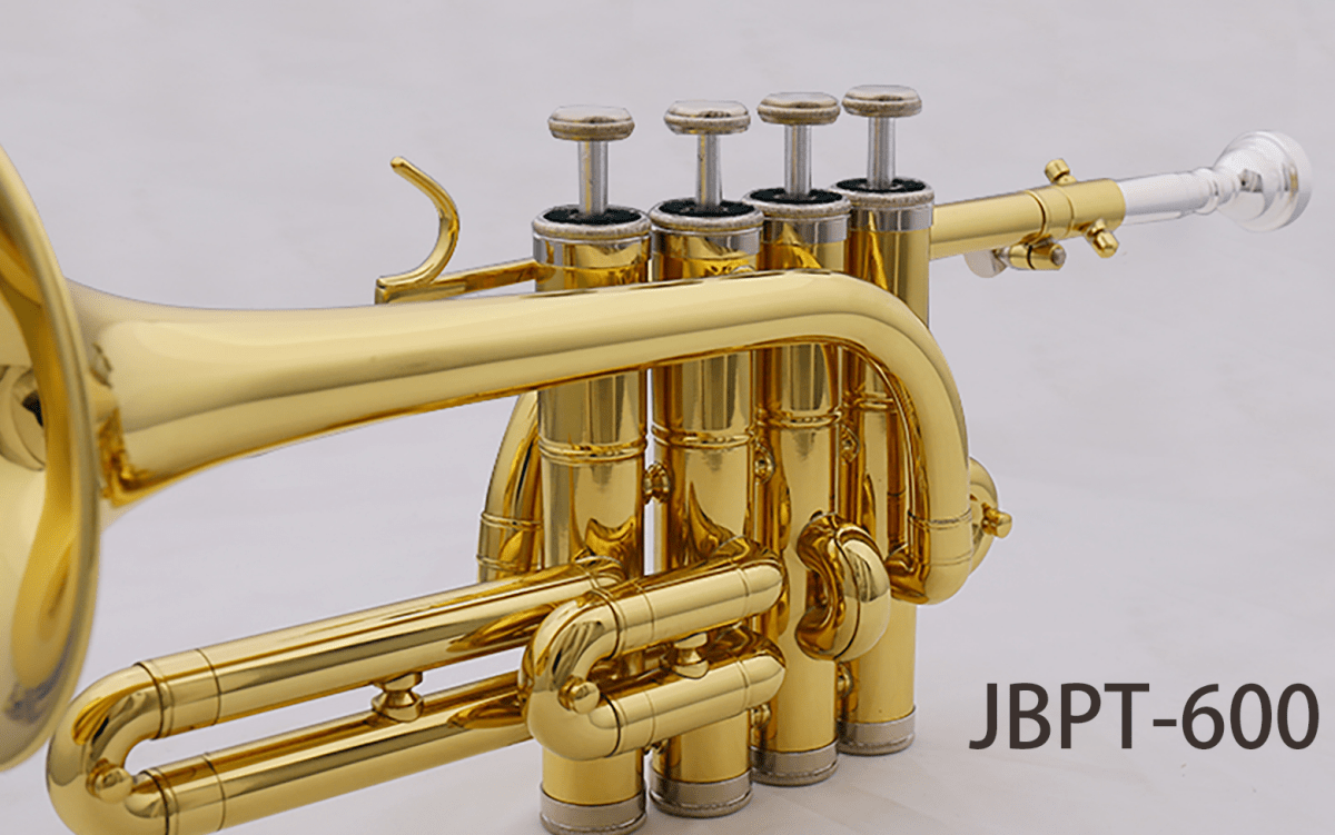 Knight Piccolo Trumpet PT-600, 4 Valve Piston, with Case Trumpets Sky Music