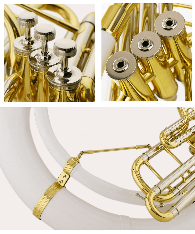 Knight Sousaphone SH-130, White Fiberglass, with Case Sousaphone Sky Music