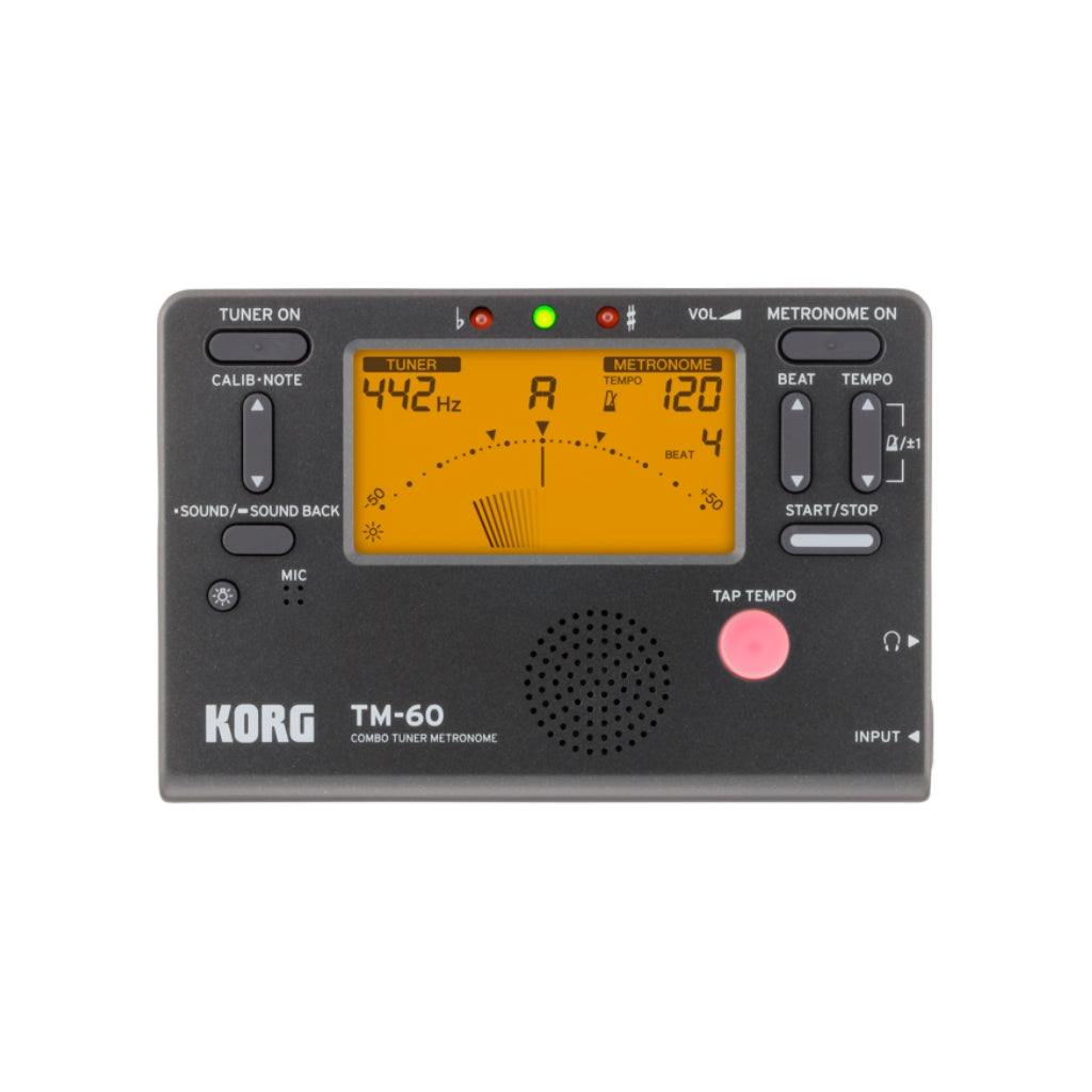 Korg - TM-60 Tuner Metronome - Black