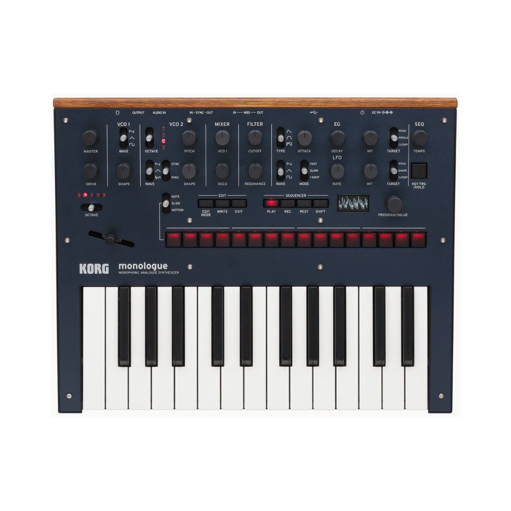 Korg Monologue Monophonic Analog Synthesizer Blue Synthesizers Sky Music
