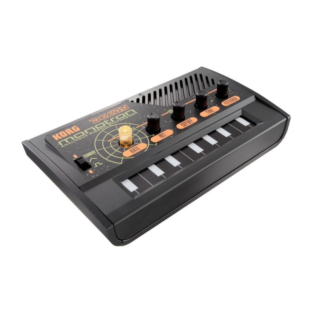 Korg Monotron Delay Analog ribbon synthesizer with delay Digital Pianos Sky Music