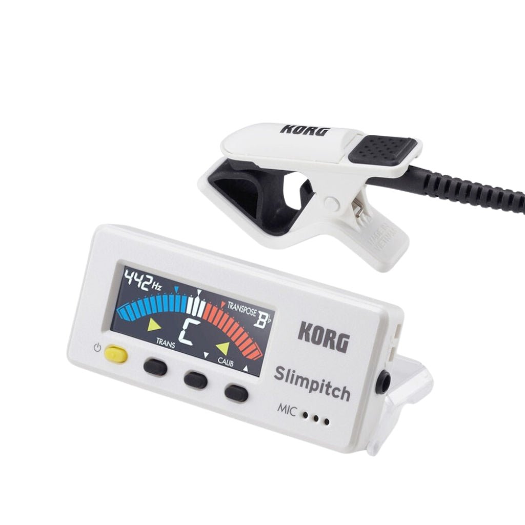 Korg Slimpitch Tuner Pearl/white Guitar Tuners Sky Music