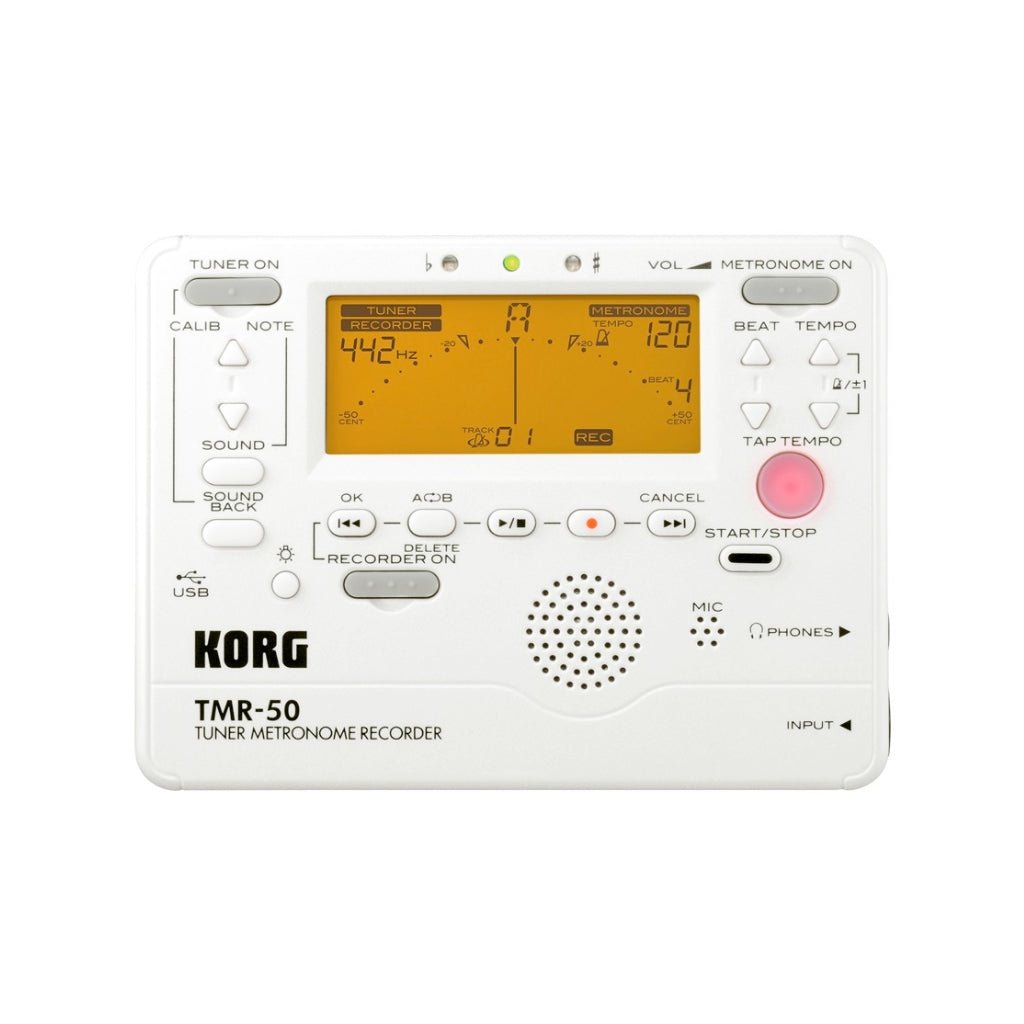 Korg TMR-50 Tuner Metronome White Metronomes Sky Music