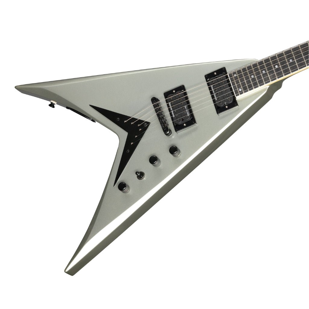 Kramer Dave Mustaine Vanguard in Case Electric Guitar - Metallic Silver Electric Guitars Sky Music