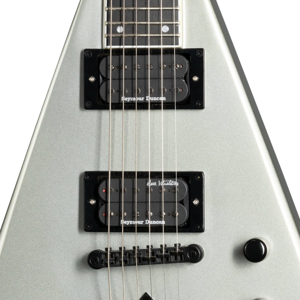 Kramer Dave Mustaine Vanguard in Case Electric Guitar - Metallic Silver Electric Guitars Sky Music