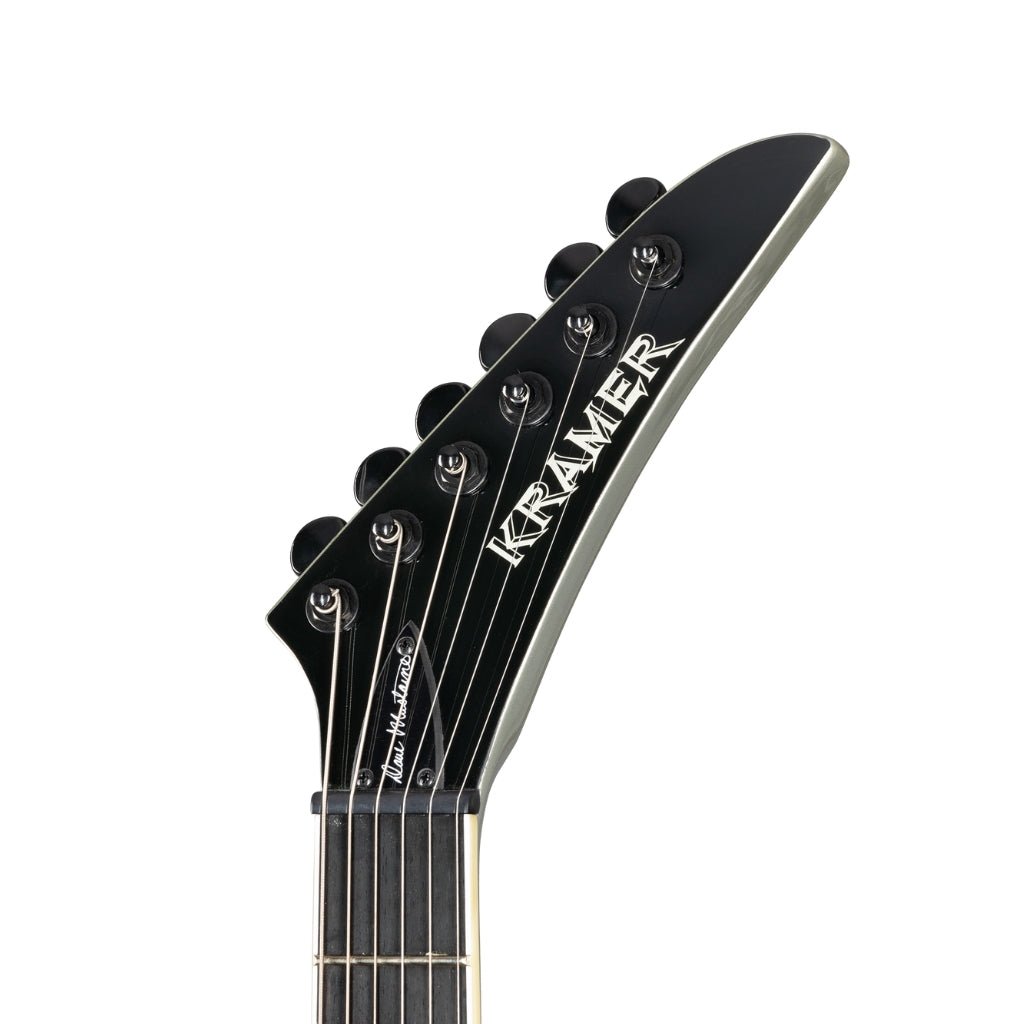 Kramer Dave Mustaine Vanguard in Case Electric Guitar - Metallic Silver Electric Guitars Sky Music