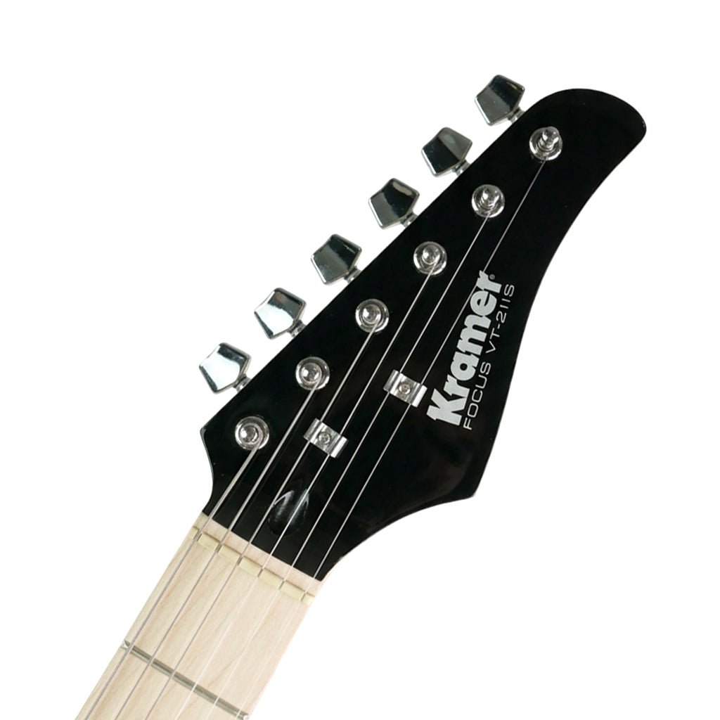 Kramer Focus VT-211S Electric Guitar - Black w/Black Guard Electric Guitars Sky Music