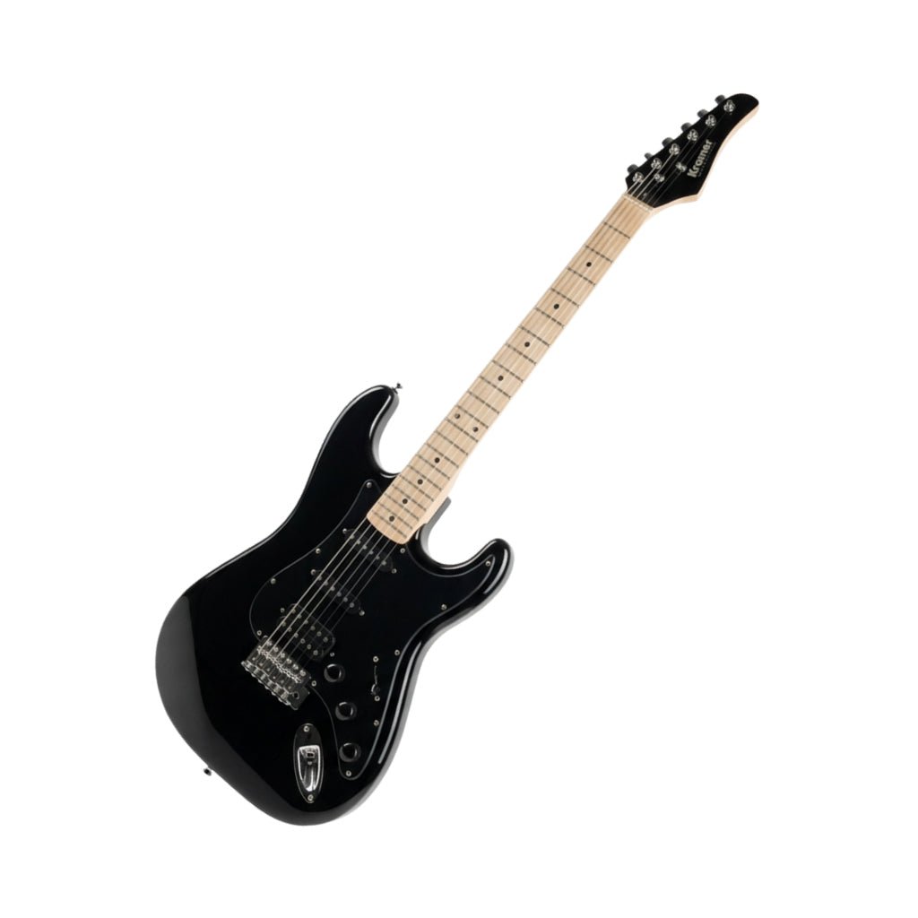 Kramer Focus VT-211S Electric Guitar - Black w/Black Guard Electric Guitars Sky Music