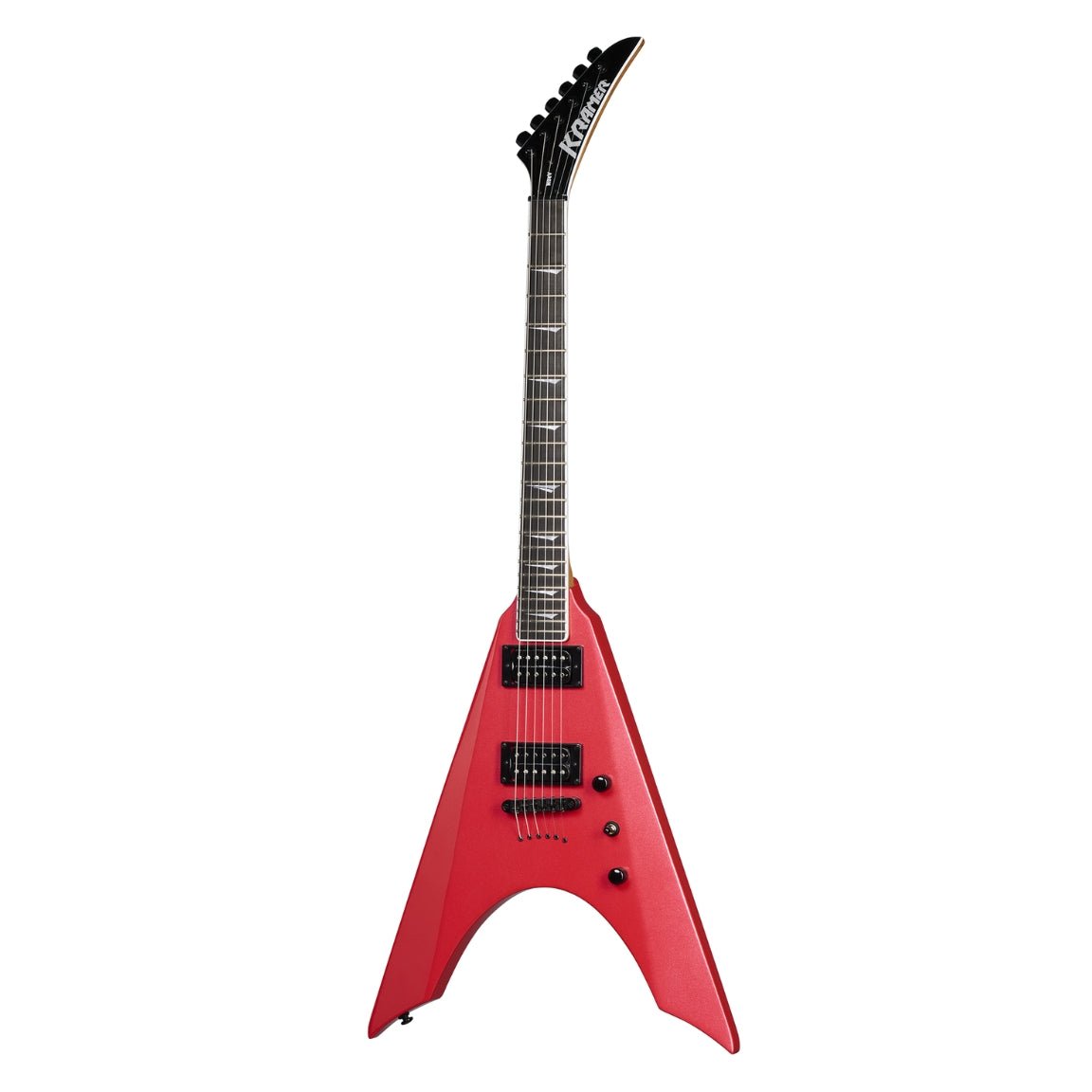 Kramer Nite-V String Through Electric Guitar - Crimson Metallic Electric Guitars Sky Music