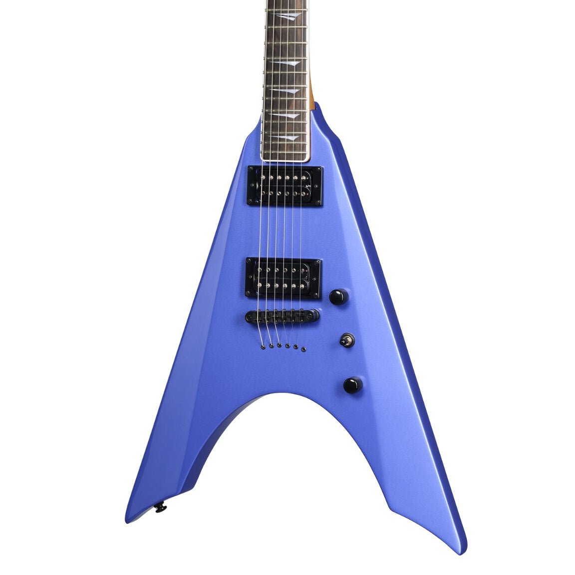 Kramer Nite-V String Through Electric Guitar - Royal Blue Metallic Electric Guitars Sky Music
