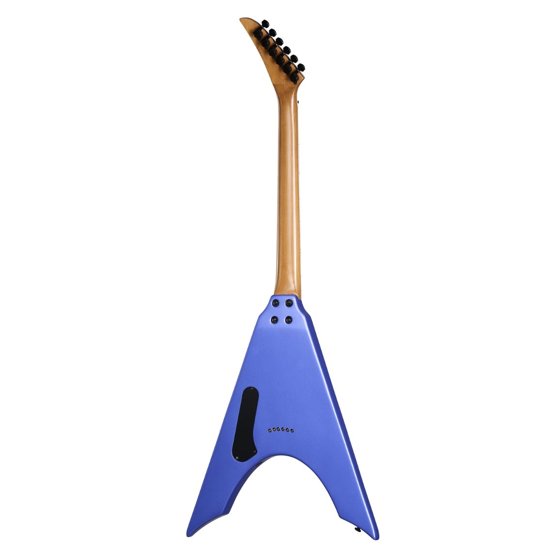 Kramer Nite-V String Through Electric Guitar - Royal Blue Metallic Electric Guitars Sky Music
