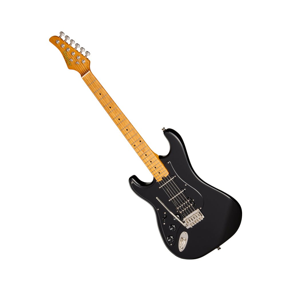 Kramer Pacer Deluxe GT Left Handed w/Premium Gig Bag - Intruder Black Electric Guitars Sky Music
