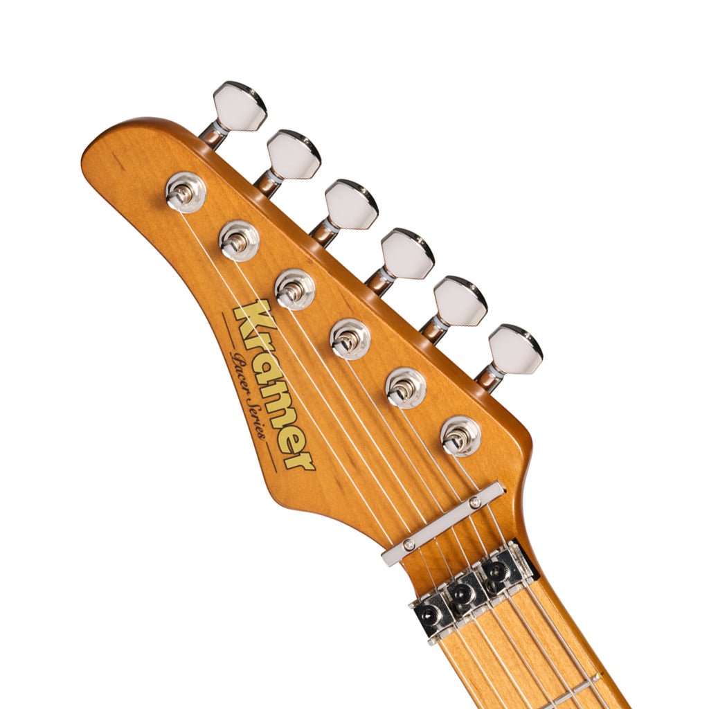 Kramer Pacer Deluxe Left Handed w/Premium Gig Bag - Classic White Electric Guitars Sky Music