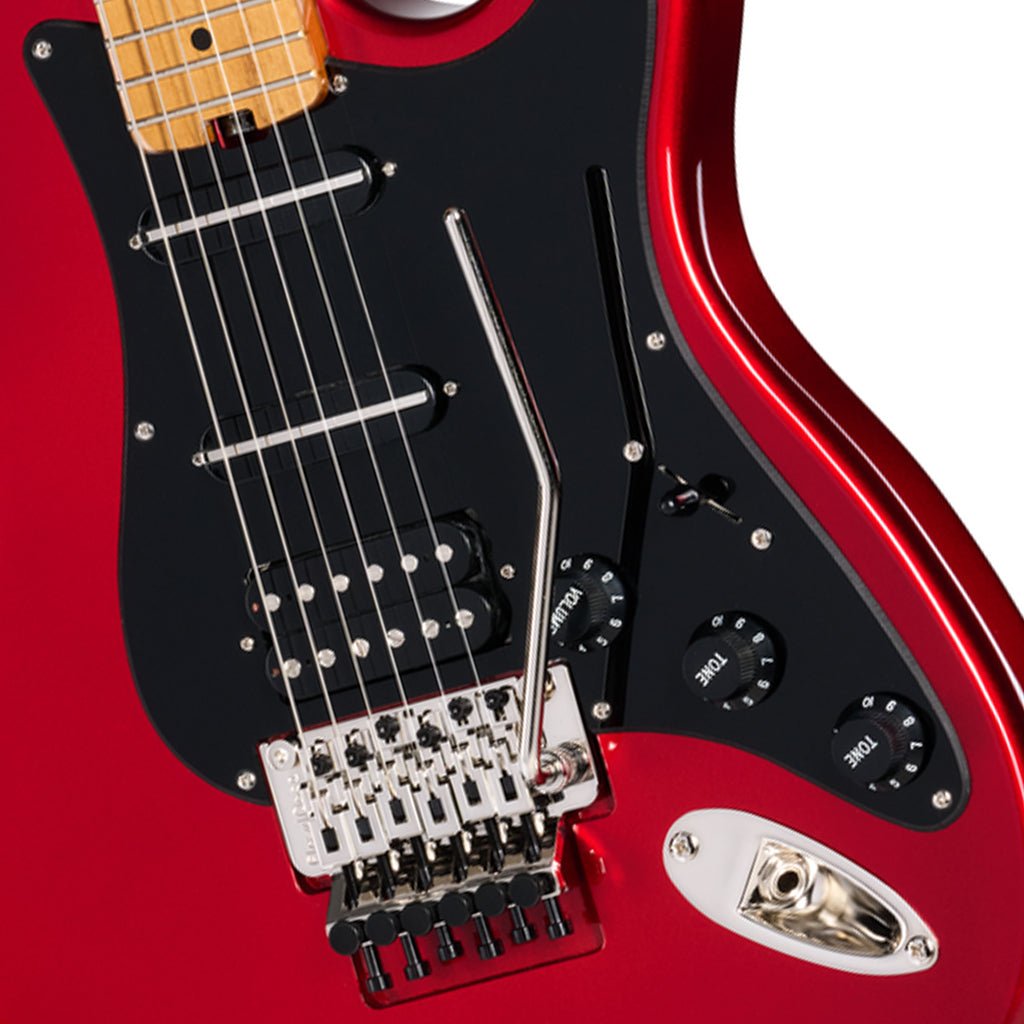 Kramer Pacer Deluxe w/Premium Gig Bag - Ruby Red Metallic Electric Guitars Sky Music