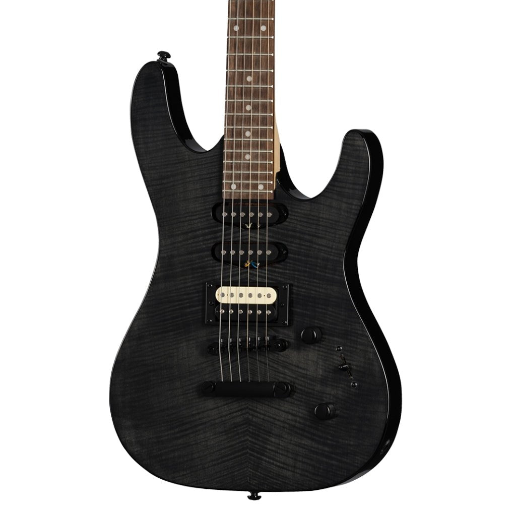 Kramer Striker Figured Stoptail Electric Guitar - Transparent Black Electric Guitars Sky Music