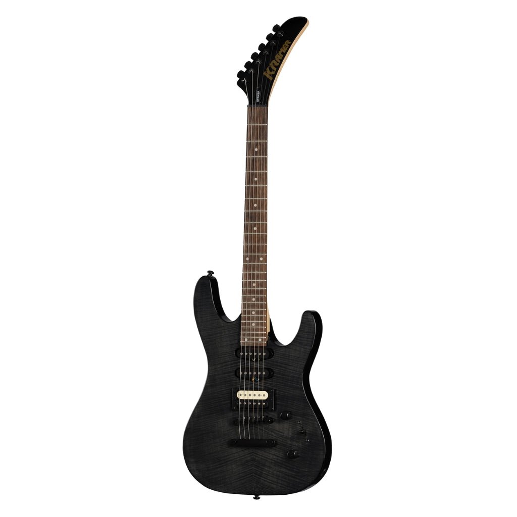 Kramer Striker Figured Stoptail Electric Guitar - Transparent Black Electric Guitars Sky Music