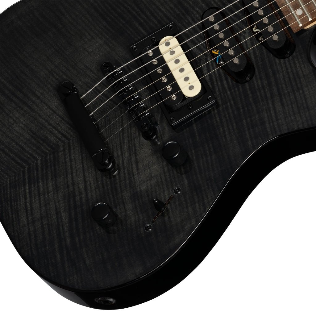 Kramer Striker Figured Stoptail Electric Guitar - Transparent Black Electric Guitars Sky Music