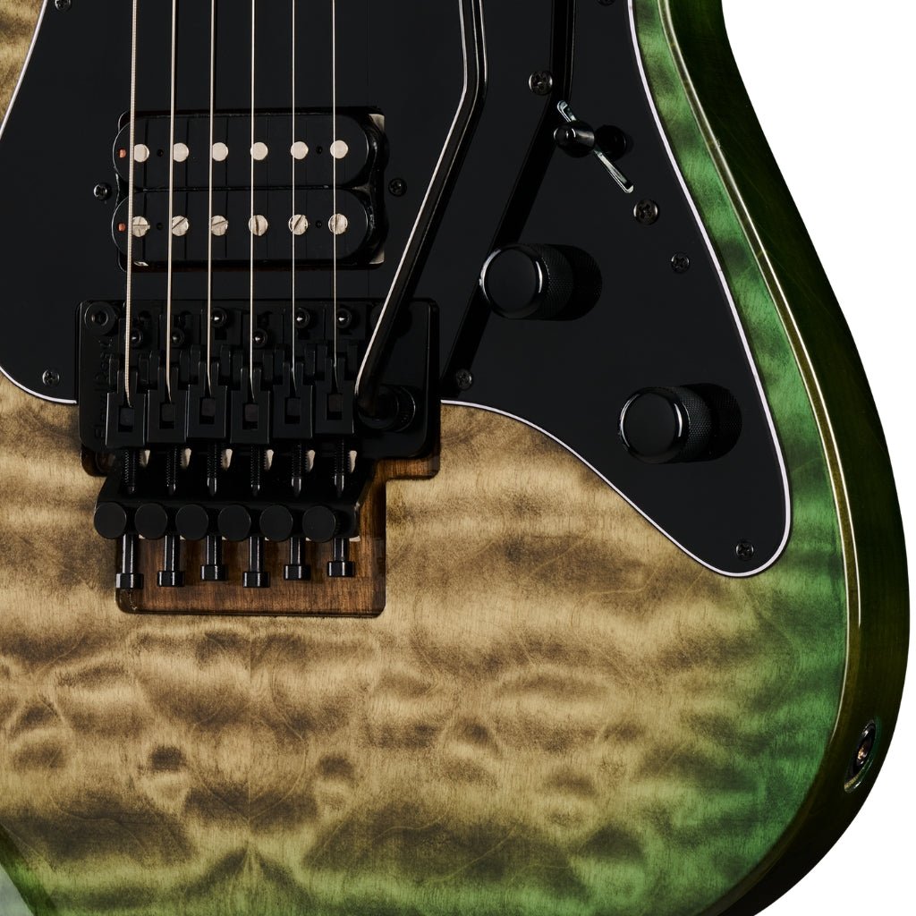 Kramer Volante Quilt HHFR Electric Guitar - Ultramarine Burst Electric Guitars Sky Music