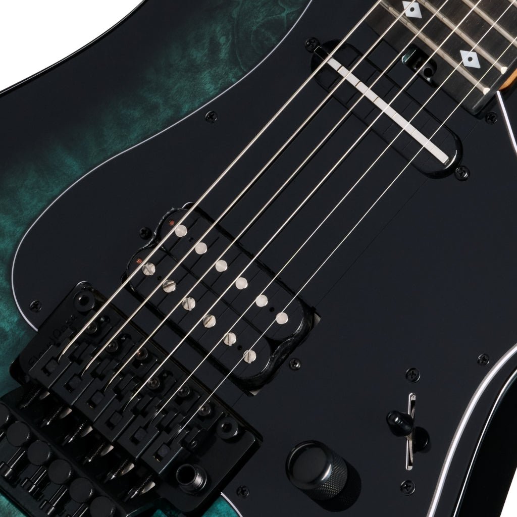 Kramer Volante Quilt HSFR Electric Guitar - Aqua Burst Electric Guitars Sky Music