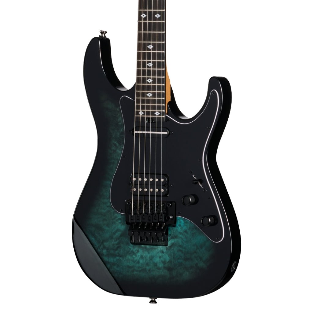 Kramer Volante Quilt HSFR Electric Guitar - Aqua Burst Electric Guitars Sky Music