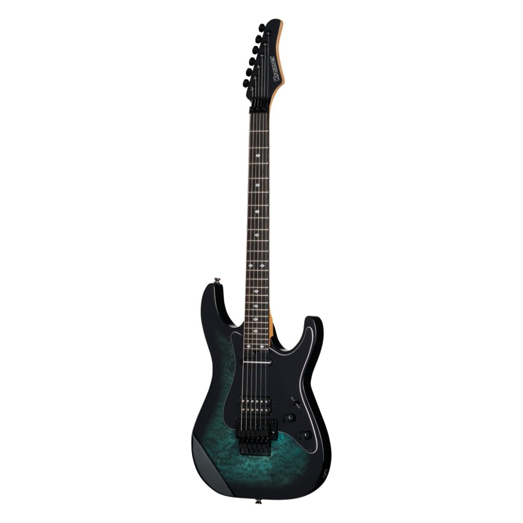 Kramer Volante Quilt HSFR Electric Guitar - Aqua Burst Electric Guitars Sky Music