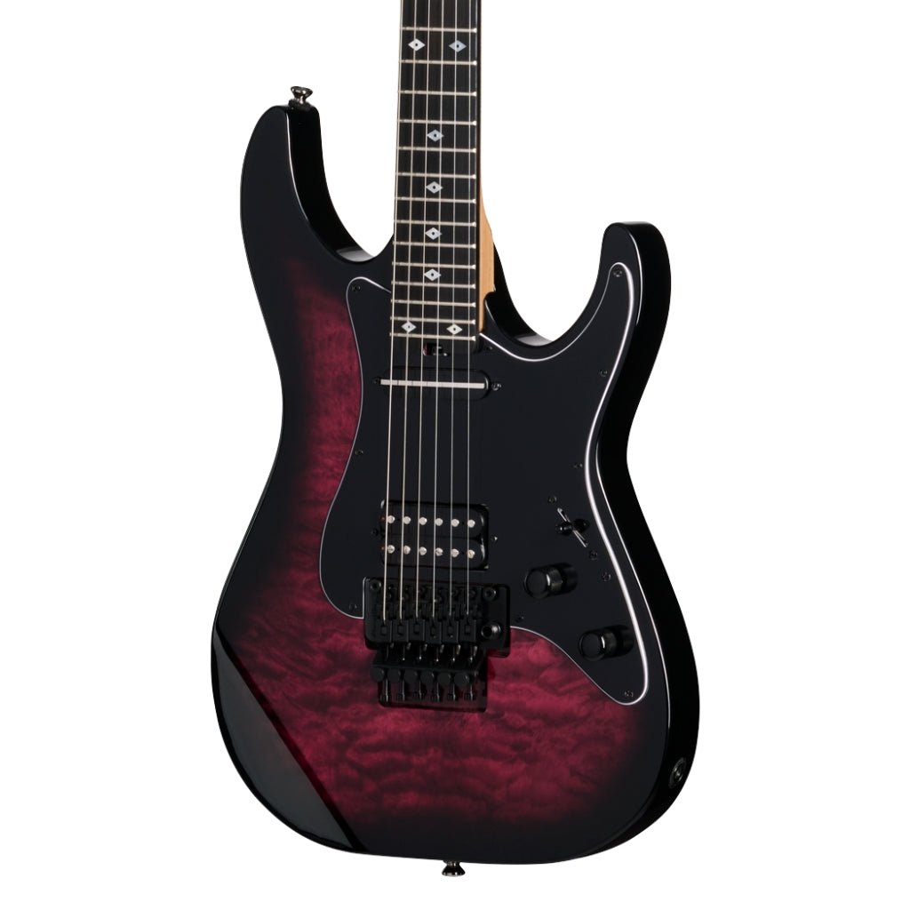Kramer Volante Quilt HSFR Electric Guitar - Magenta Burst Electric Guitars Sky Music