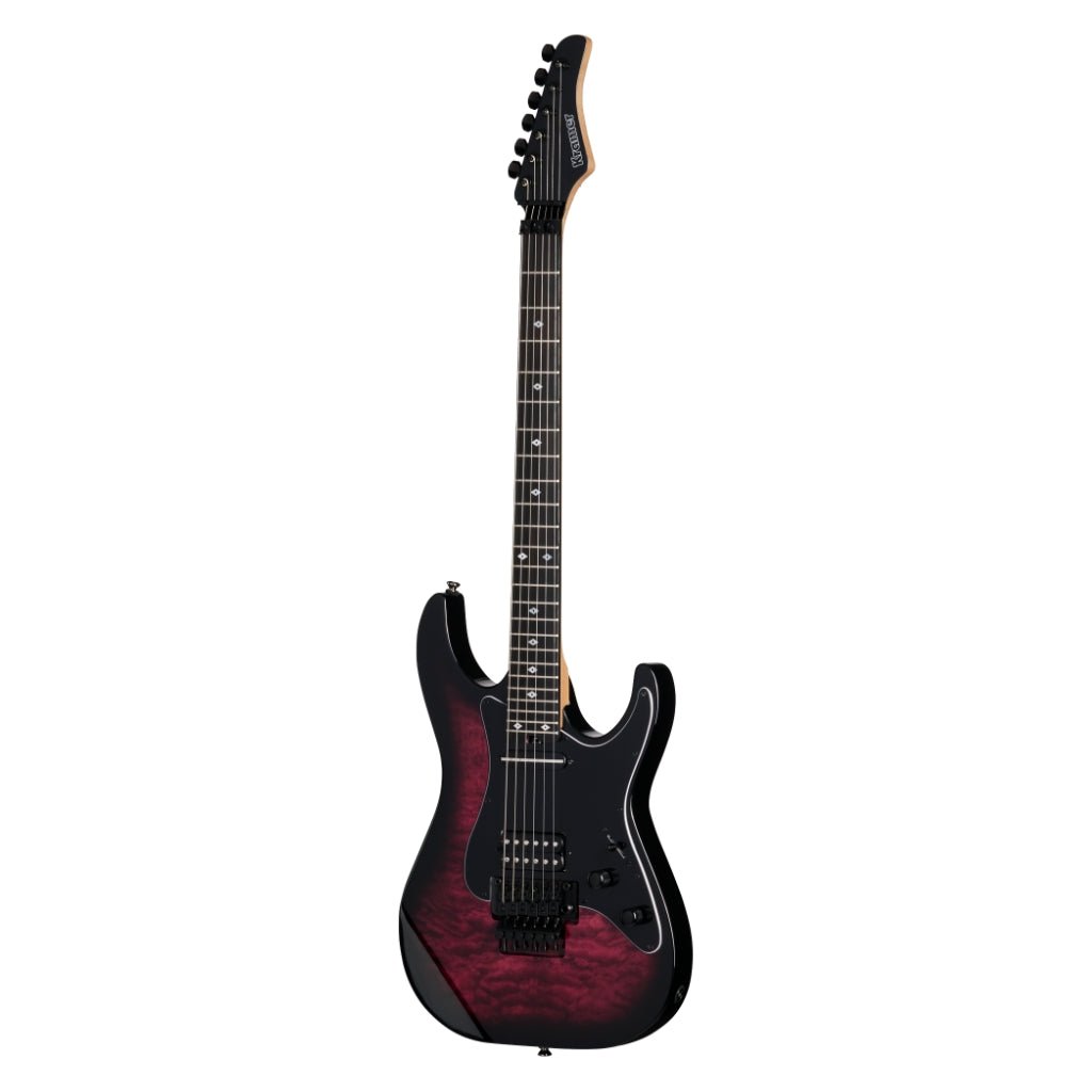 Kramer Volante Quilt HSFR Electric Guitar - Magenta Burst Electric Guitars Sky Music