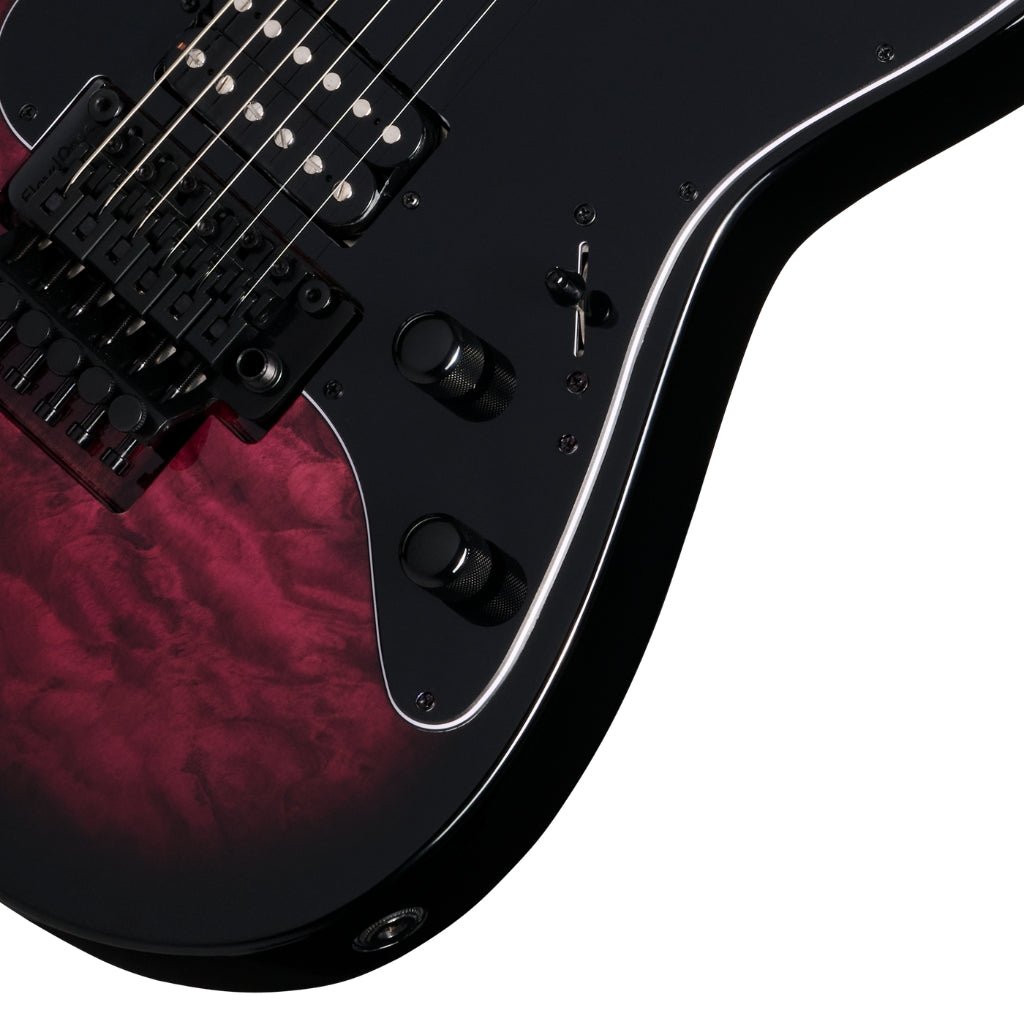 Kramer Volante Quilt HSFR Electric Guitar - Magenta Burst Electric Guitars Sky Music