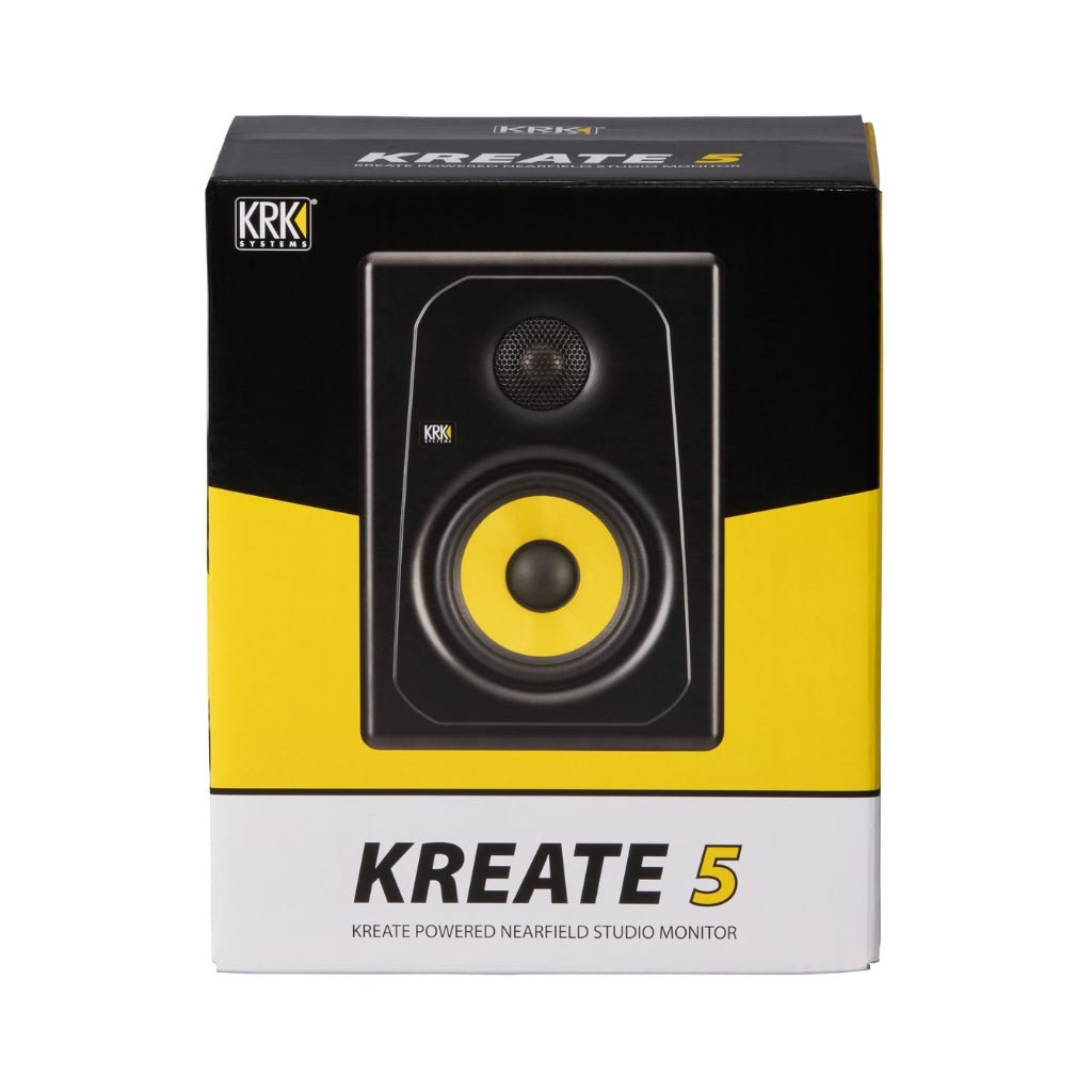 KRK Kreate 5 Active 5" Studio Reference Monitor - Single Studio Monitors Sky Music