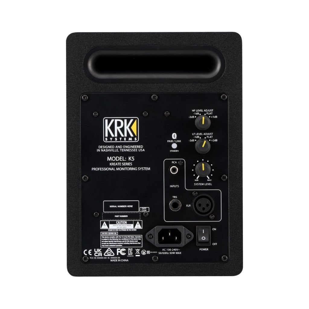 KRK Kreate 5 Active 5" Studio Reference Monitor - Single Studio Monitors Sky Music