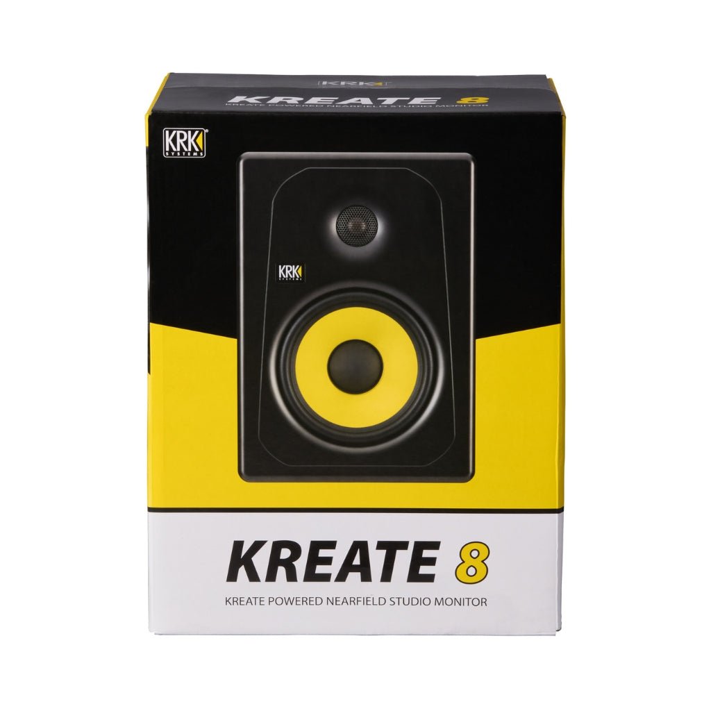 KRK Kreate 8 Active 8" Studio Reference Monitor - Single Studio Monitors Sky Music