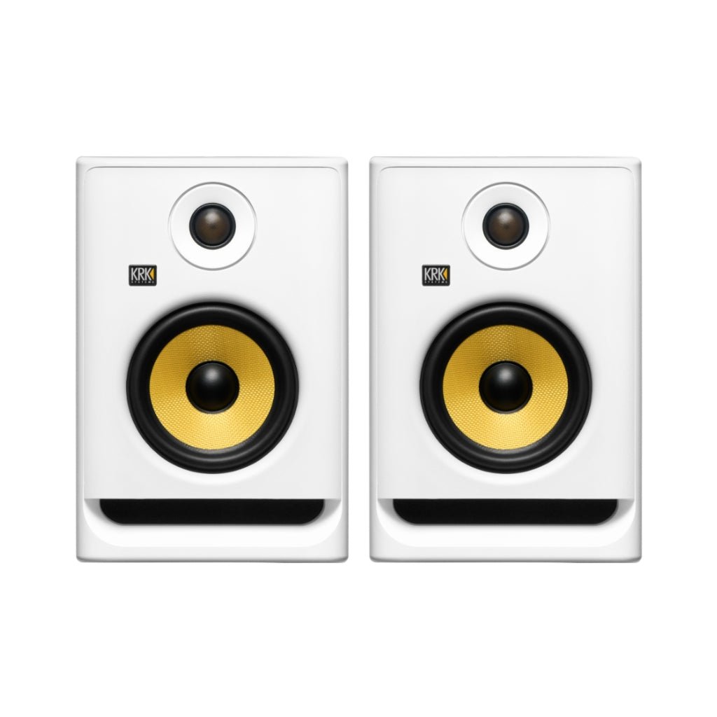 KRK ROKIT 5 G5 Powered Studio Monitor - White, Pair Studio Monitors Sky Music