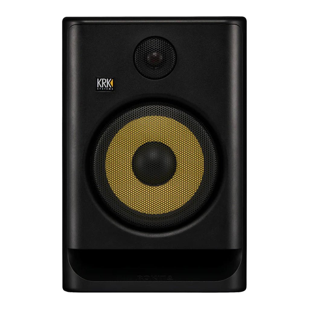 KRK ROKIT Gen5 Studio Monitor 8" Class D Powered; Kevlar Drivers; Onboard DSP - Single Studio Monitors Sky Music